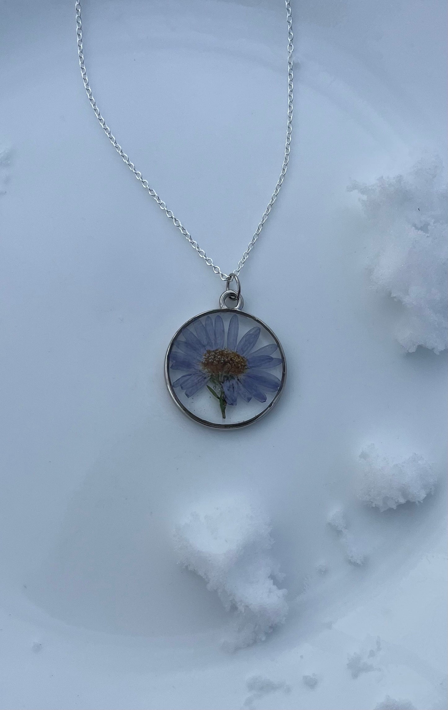 Silver Aster Necklace