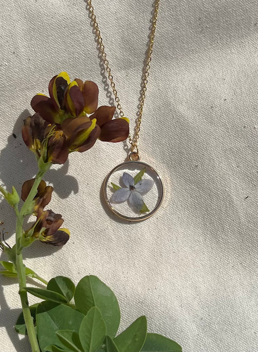 Big Blue Bloom Necklace