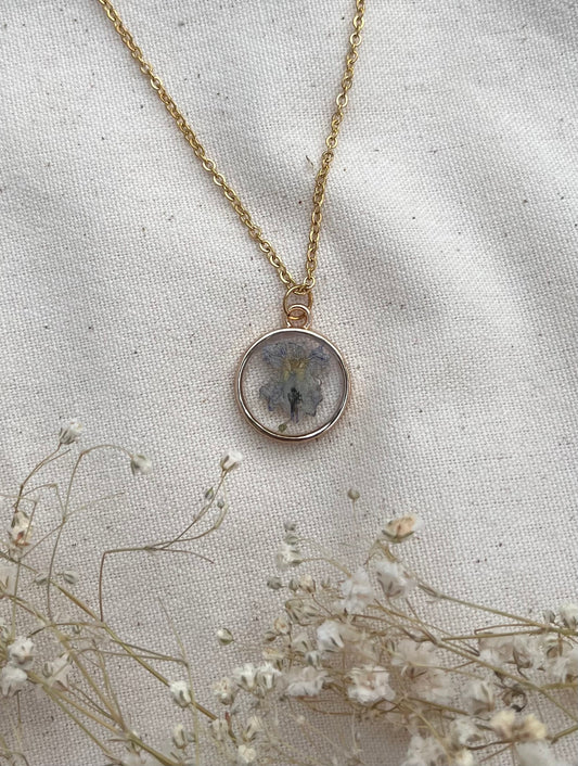 February Violet Necklace in Gold