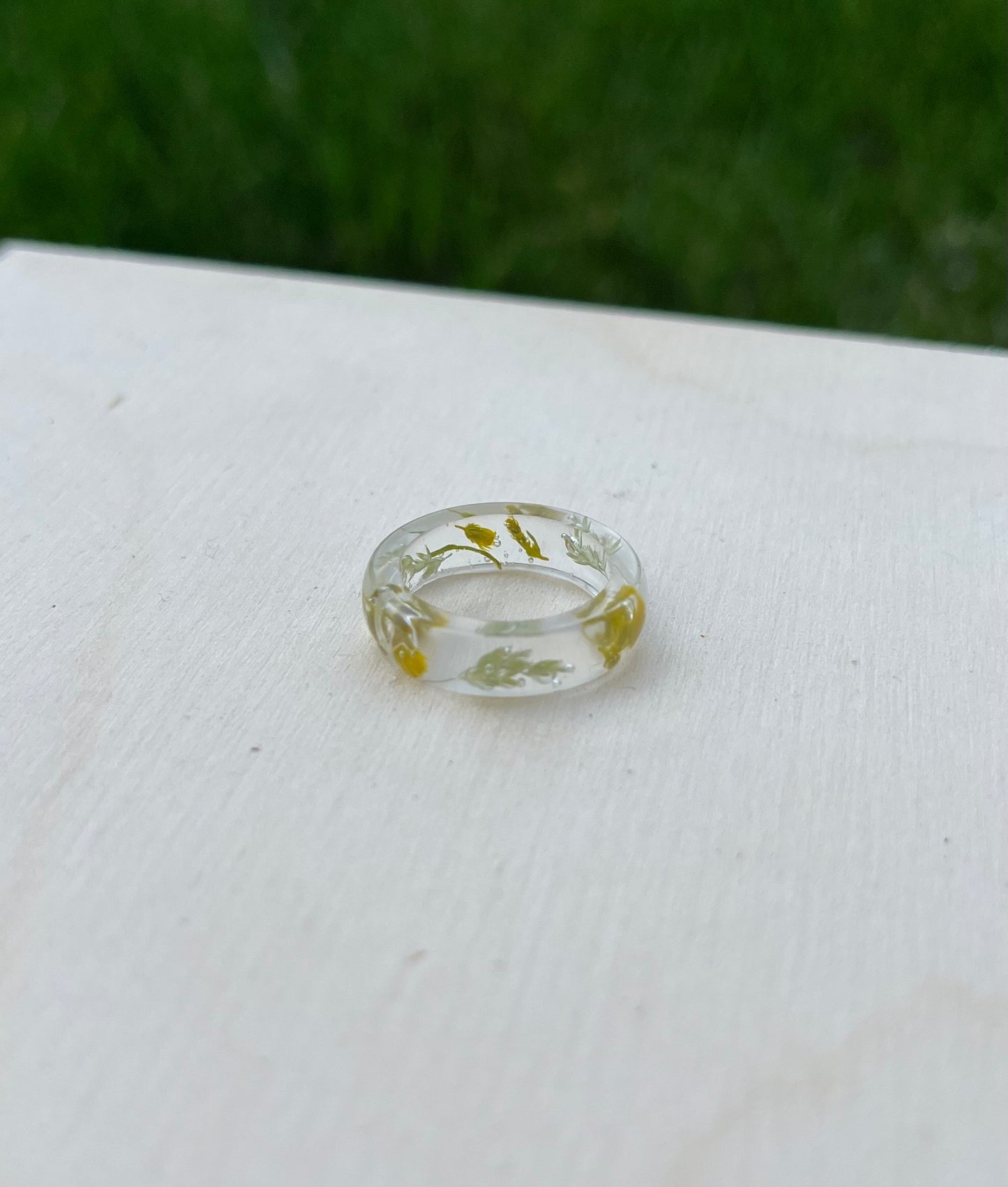 Gold n Fern Ring size 5