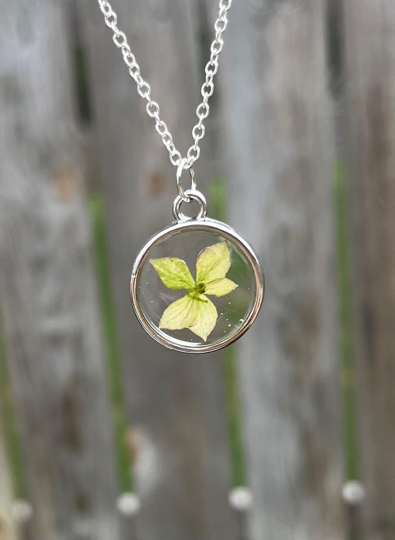 Hydrangea Petal Necklace
