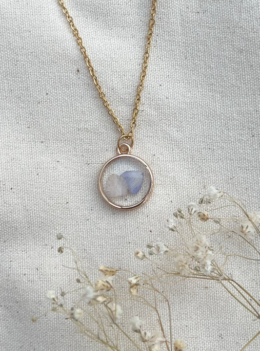 July Larkspur Necklace in Gold