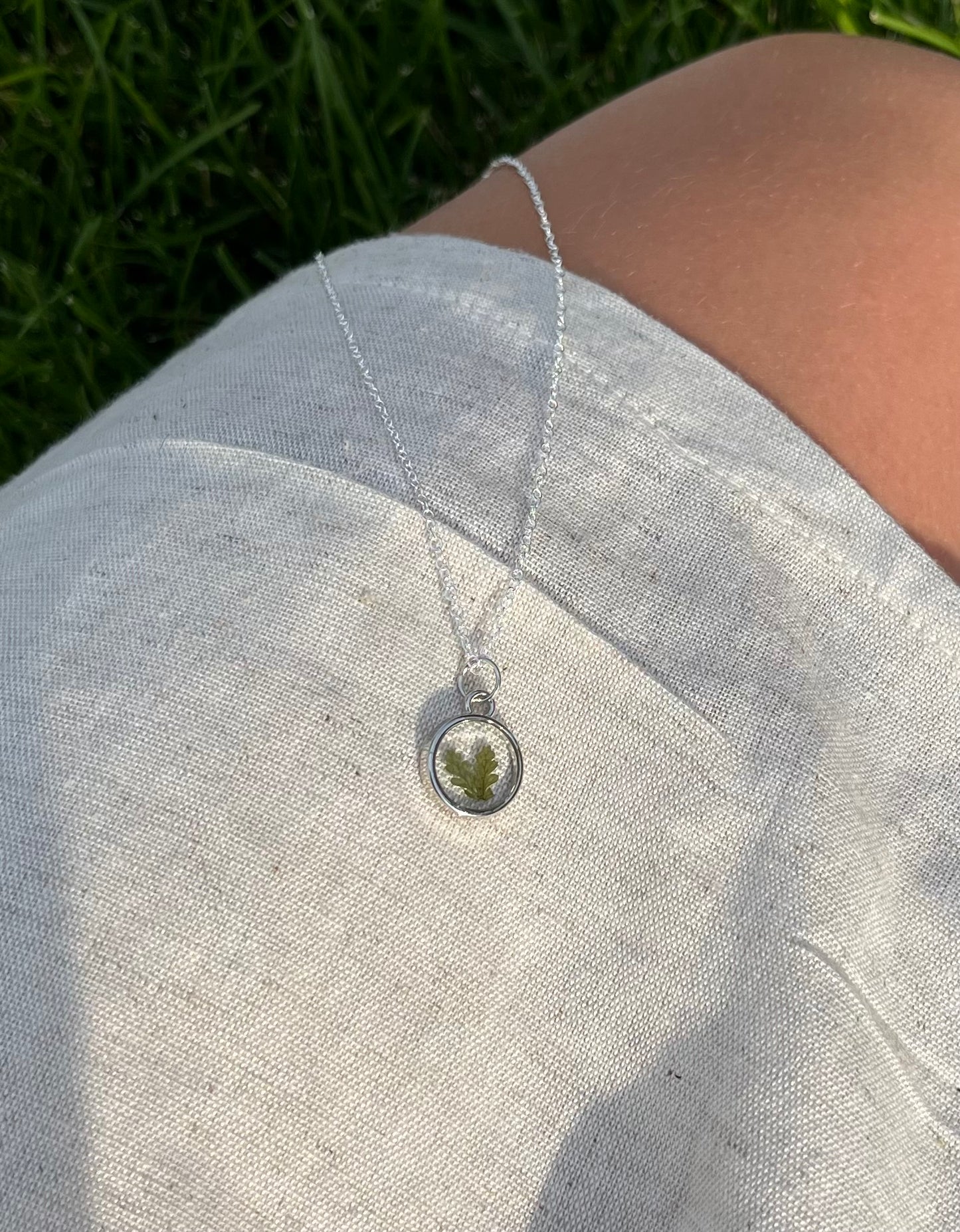 Lil Silver Fern Necklace
