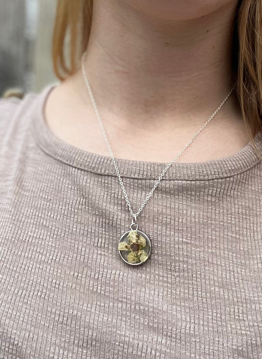 May Hawthorn Necklace in Silver
