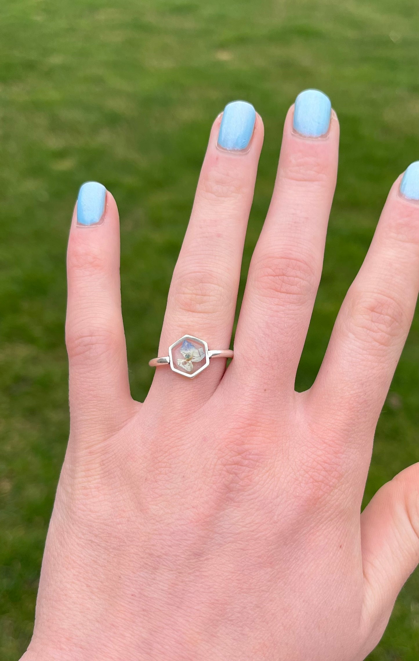 Mini Hydrangea Ring Size 6