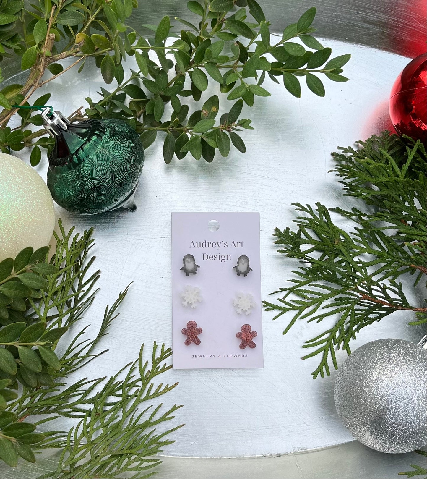 Mix 2 Christmas Stud Earrings Pack