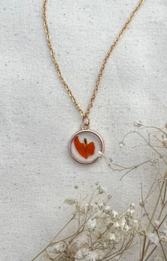 October Cosmos Necklace in Gold