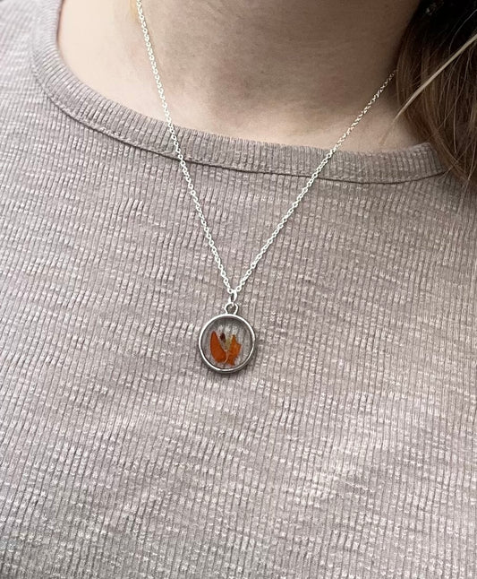 October Cosmos Necklace in Silver