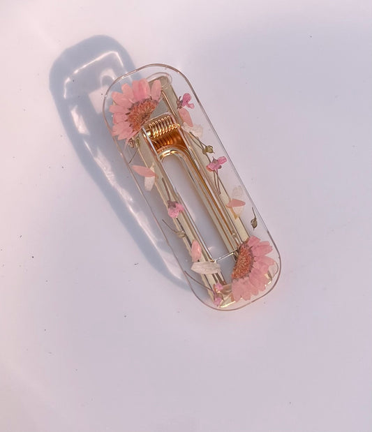 Pinkie Flower Hair Clip