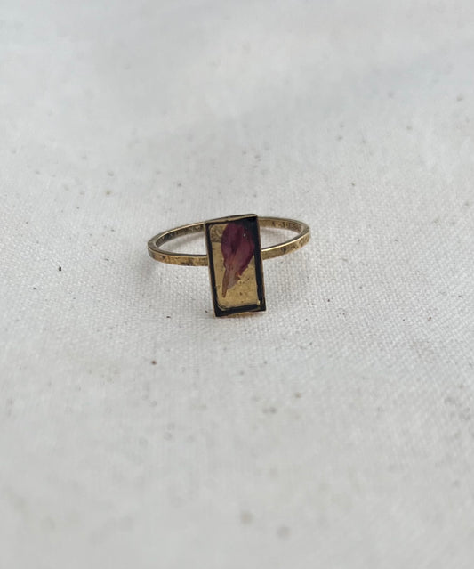 Rose Petal Ring Size 8