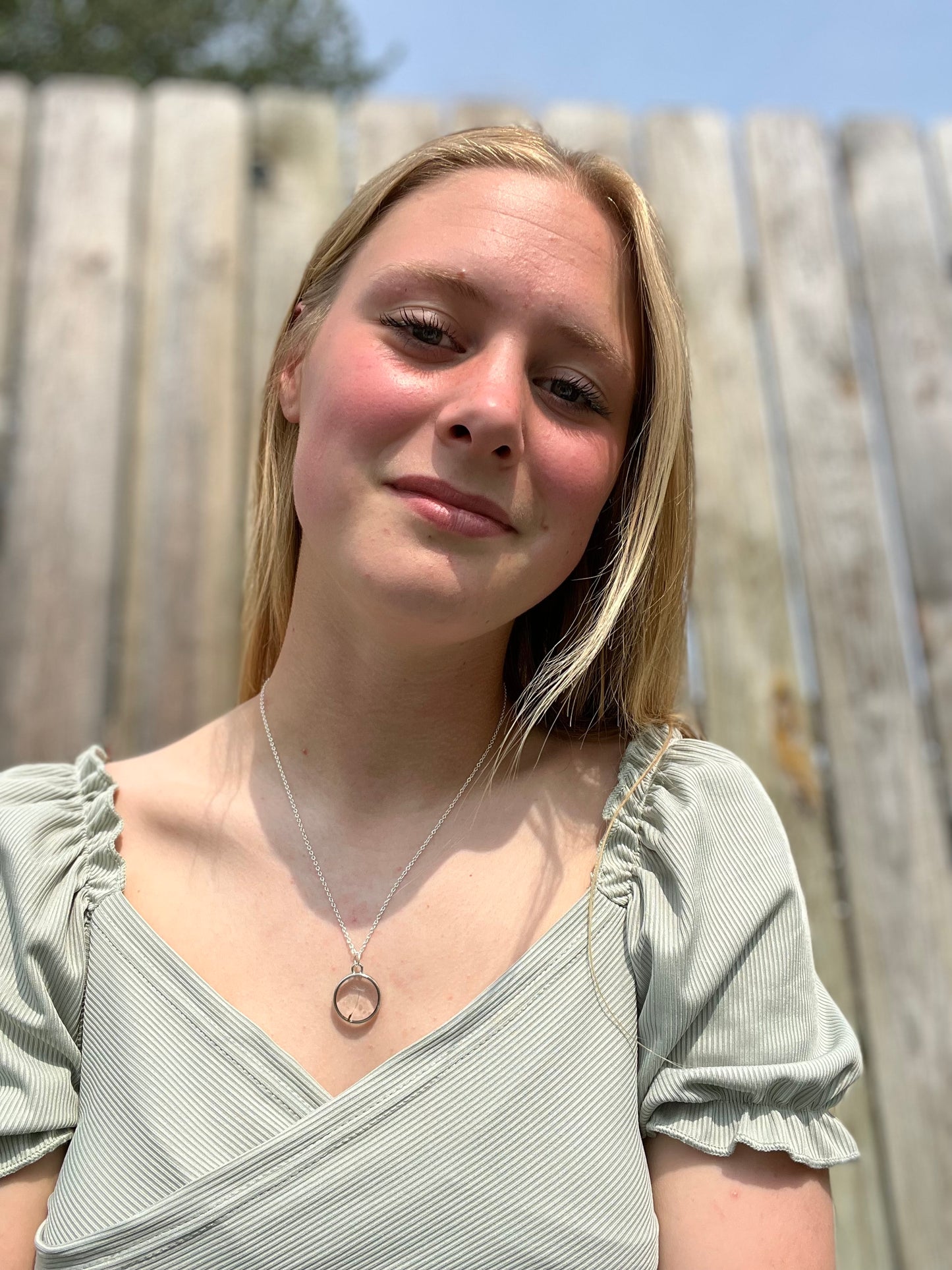 Wishful Dandelion Necklace in Silver