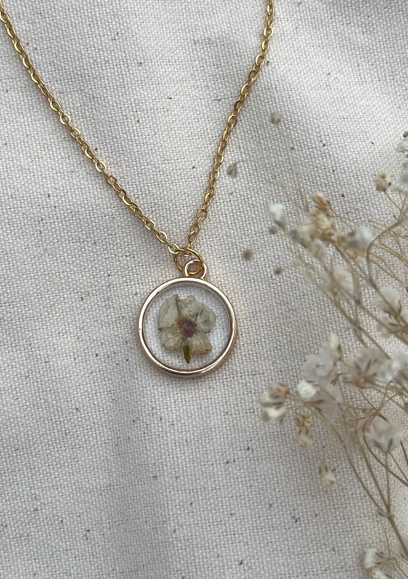 May Hawthorn Necklace in Gold