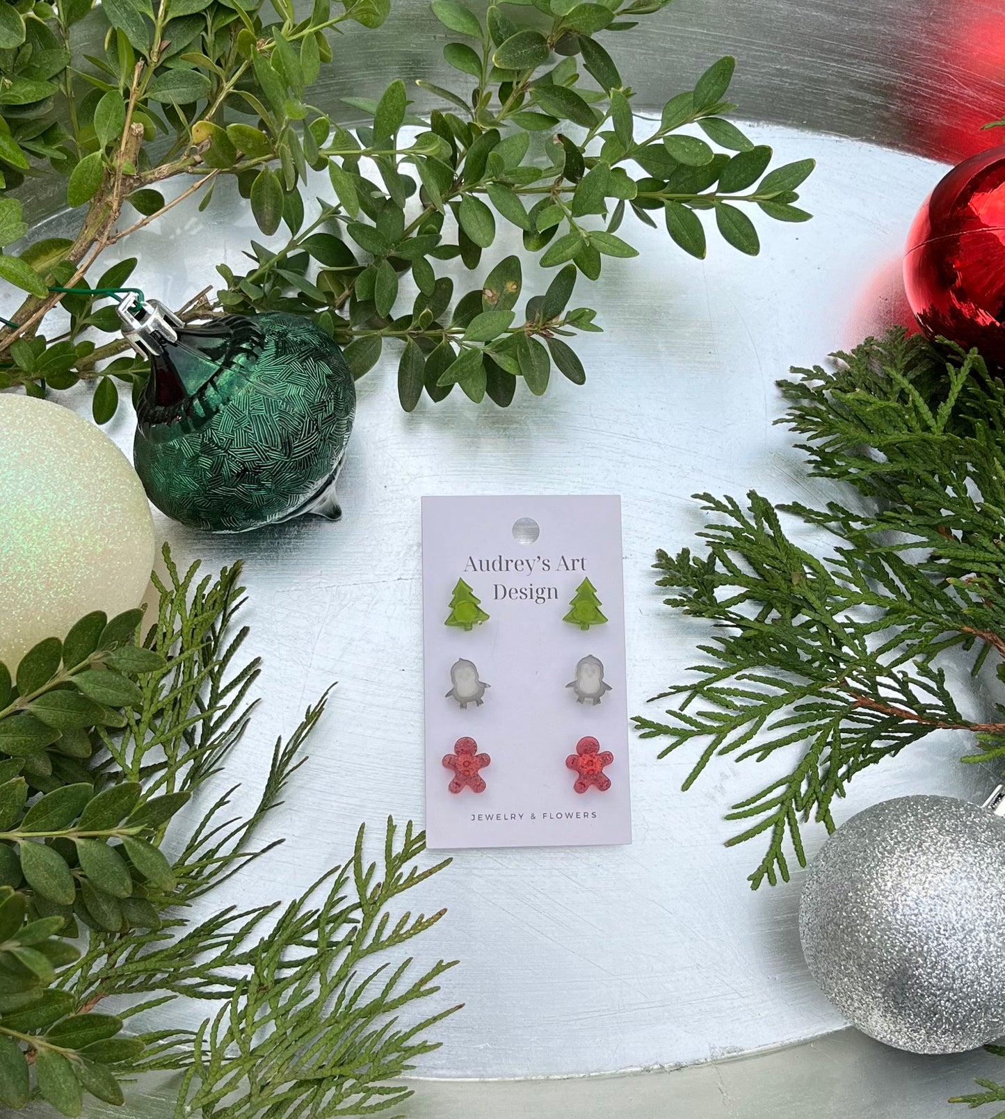 Mix 3 Christmas Stud Earrings Stud Pack