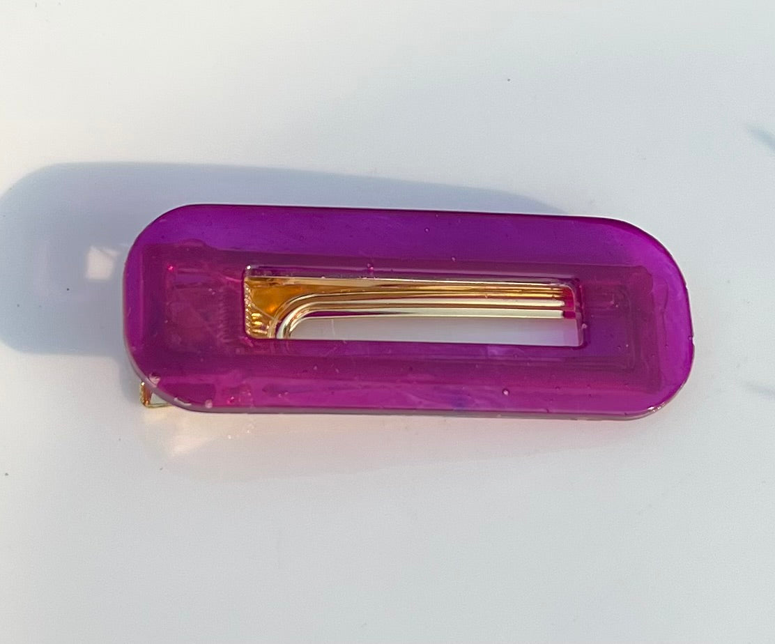 Purple Power Hair Clip