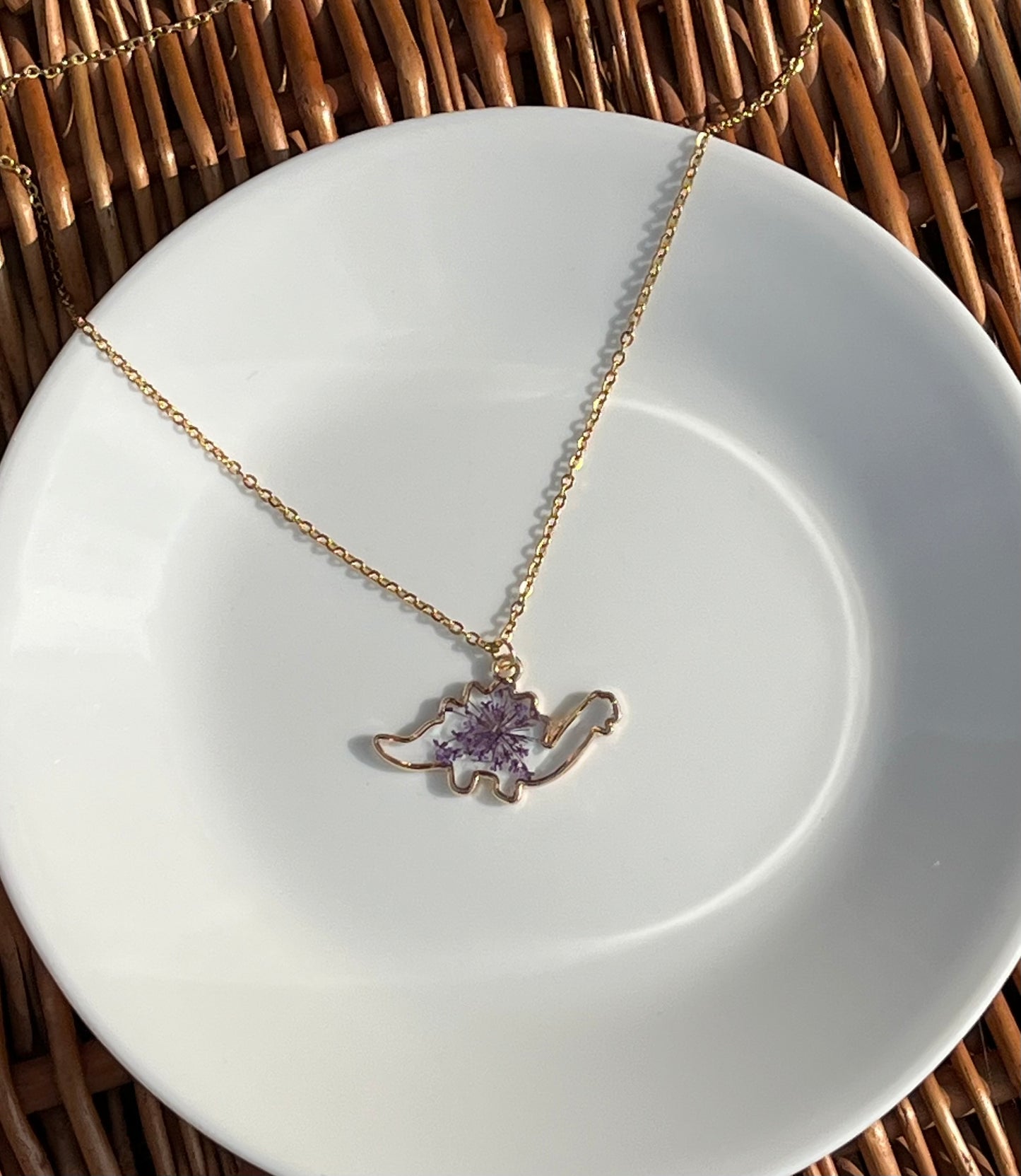 Purple Power Dinosaur Necklace