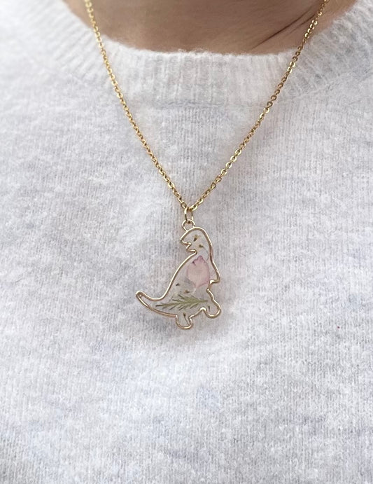 Valentine Dinosaur Necklace